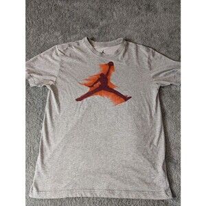 Jordan Flight Nike Dri-Fit T Shirt Mens Medium Gray Short Sleeve Lightweight